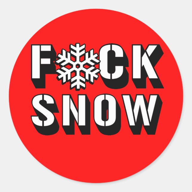 STICKER ROND F NEIGE (Devant)