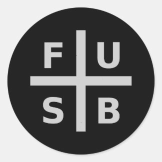 STICKER ROND F.U.S.B.