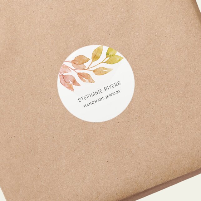 Sticker Rond Fabricant de bijoux en aquarelle (Créateur téléchargé)