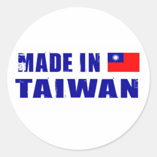 Sticker Rond Fabriqué à Taiwan