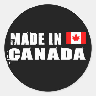 Sticker Rond Fabriqué au Canada