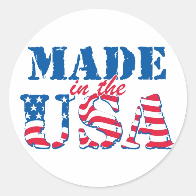 Sticker Rond Fabriqué aux Etats-Unis (Devant)