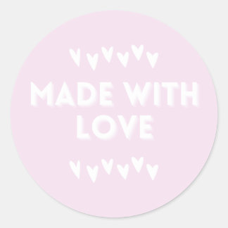STICKER ROND FABRIQUÉ AVEC DES BÂTIMENTS AMOUREUX