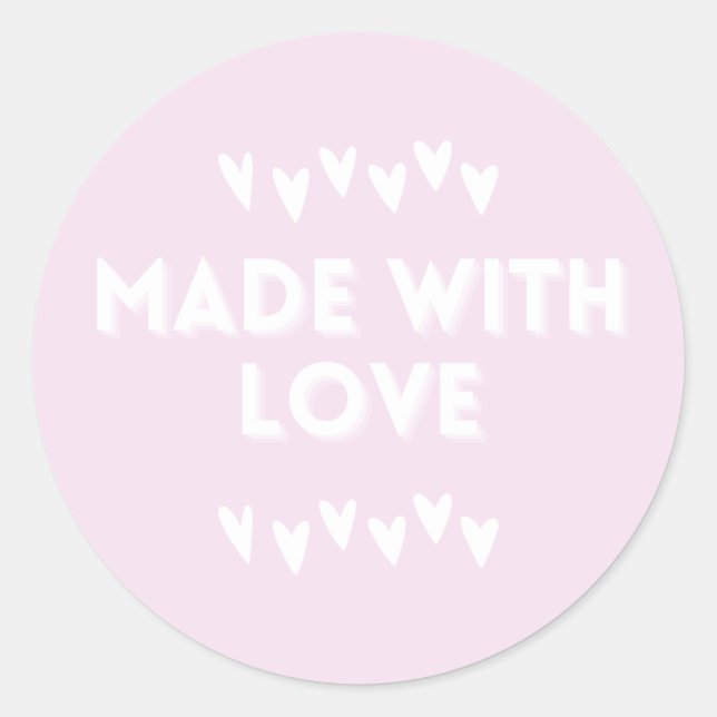 STICKER ROND FABRIQUÉ AVEC DES BÂTIMENTS AMOUREUX (Devant)