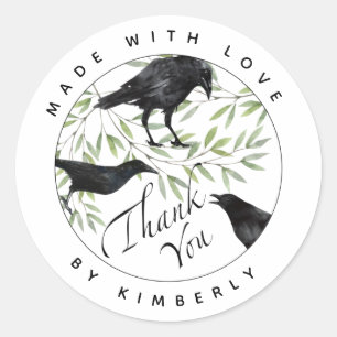 Sticker Rond Fabriqué avec le Merci d'amour