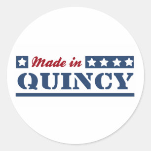 Sticker Rond Fabriqué dans Quincy MA