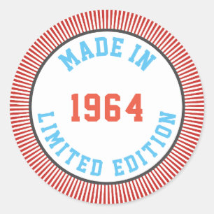 Sticker Rond Fabriqué en 1964