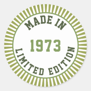 Sticker Rond Fabriqué en 1973