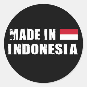 Sticker Rond Fabriqué en Indonésie
