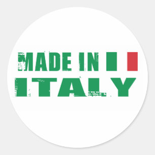 Sticker Rond Fabriqué en Italie