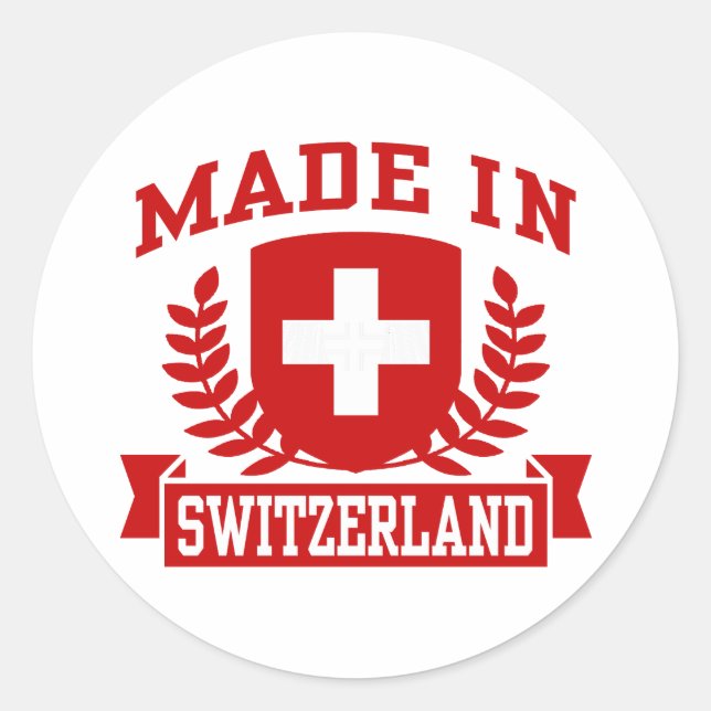 Sticker Rond Fabriqué en Suisse (Devant)