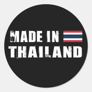 Sticker Rond Fabriqué en Thaïlande