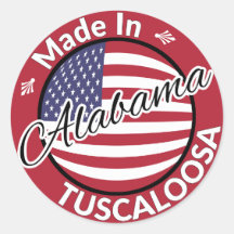 Fabriqué en Tuscaloosa Alabama Drapeau des étoiles