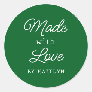 Sticker Rond Fabriqué sur mesure avec amour