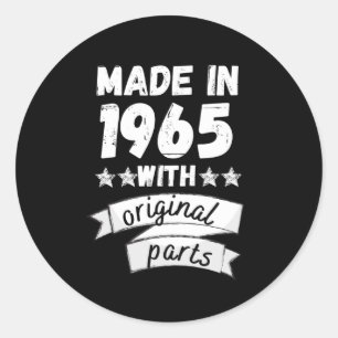 Sticker Rond fabriqués en 1965 avec des pièces d'origine,