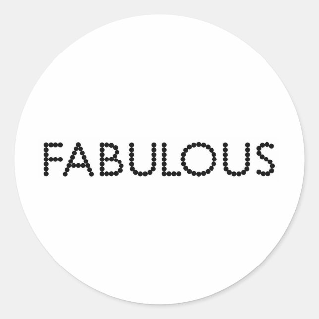 Sticker Rond Fabuleux (Devant)