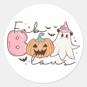 Sticker Rond Fabuleux Halloween