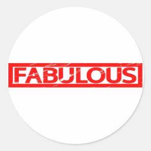 Sticker Rond Fabuleux Timbre