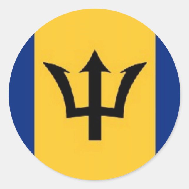 Sticker Rond fabulous barbados (Devant)