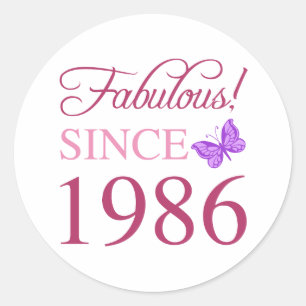 Sticker Rond Fabulux depuis 1986 40e anniversaire