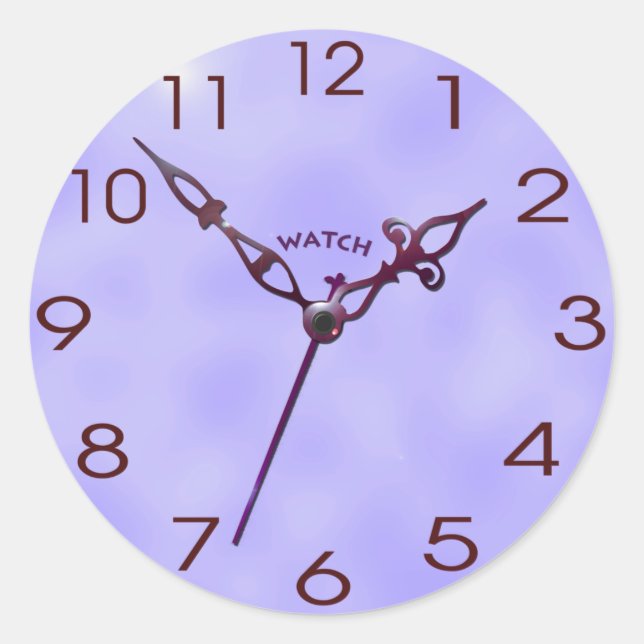 Sticker Rond face_03 de l'horloge (Devant)