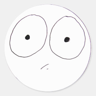 Sticker Rond Face comique