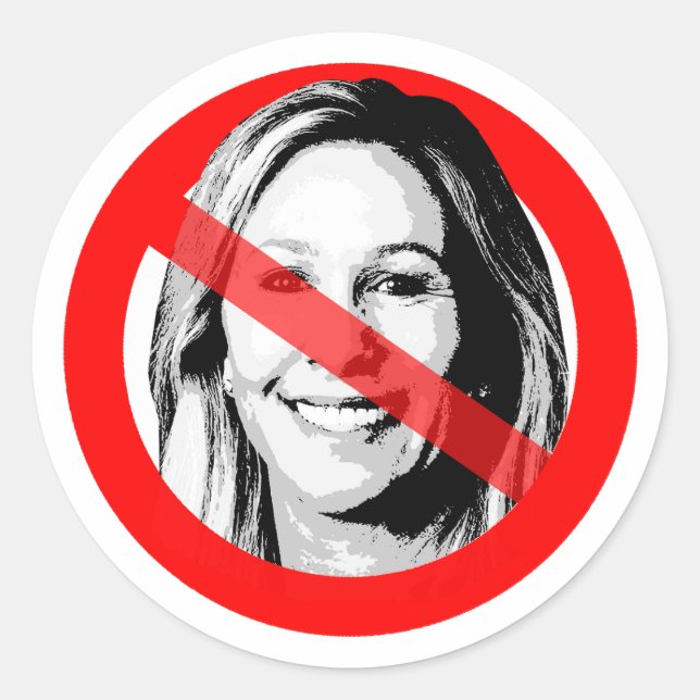Sticker Rond Face croisée anti-MTG (Devant)