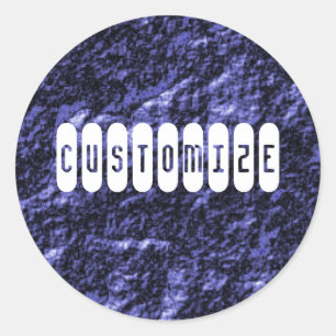 Sticker Rond Face de charbon - Modèle