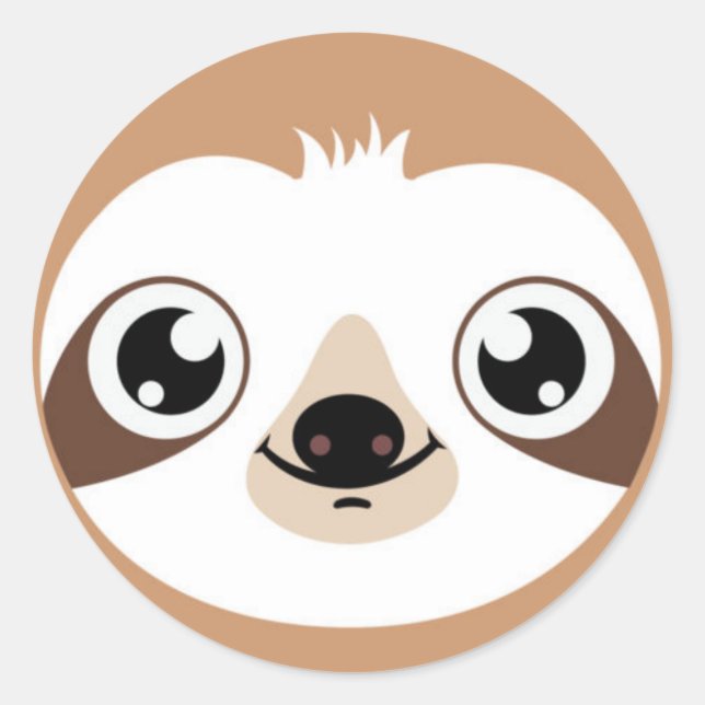 Sticker Rond Face de la fente Animée (Devant)