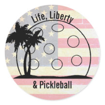 Faded Life Liberty & Pickleball Patriotique