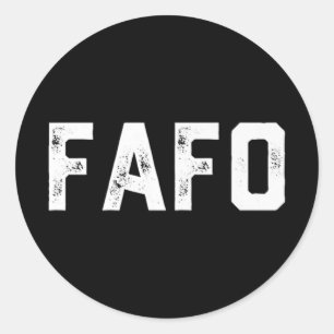 Sticker Rond Fafo Trump Premium