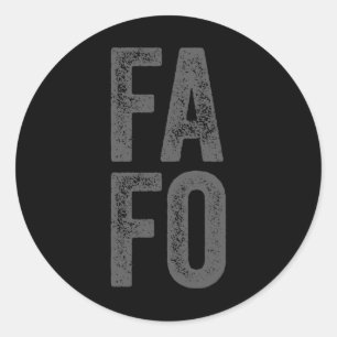 Sticker Rond Faire le con, Découvrir