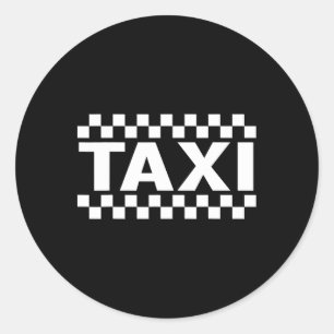 Sticker Rond Faire semblant d'être un taxi Halloween Costume Dr