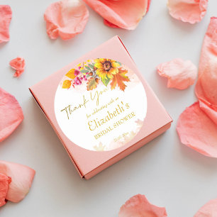 Sticker Rond Faire tomber en amour l'invitation de douche de ma