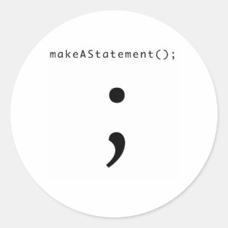 Sticker Rond Faire Une Déclaration