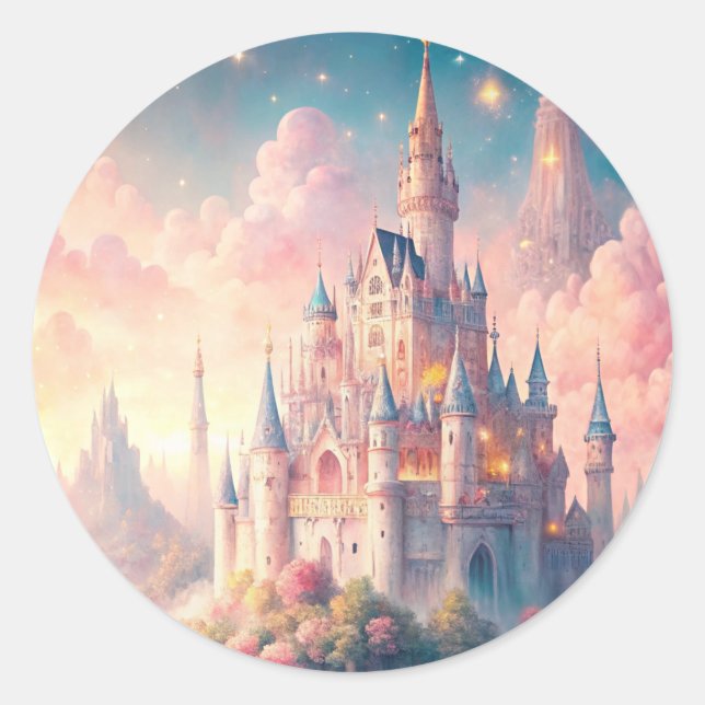 Sticker Rond Fairy Castle (Devant)