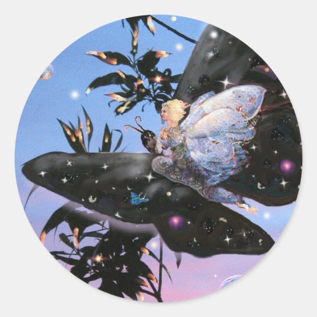 Sticker Rond Fairy Flight ! (Devant)