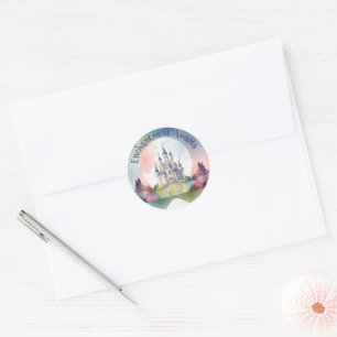 Sticker Rond Fairy Tale Castle Party