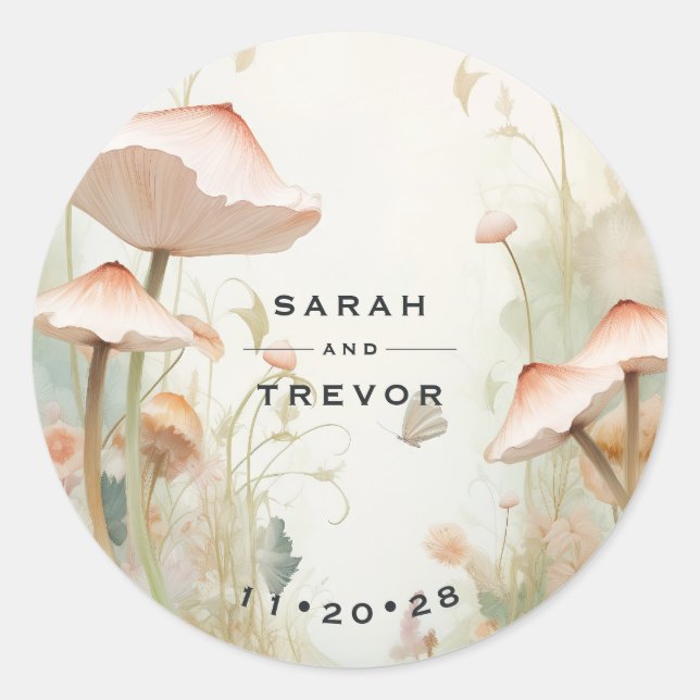 Sticker Rond Fairy Tale Woodland Fairycore Romance (Devant)
