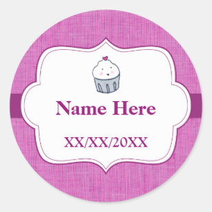 Sticker Rond Fait avec amour