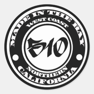 Sticker Rond Fait dans le 510