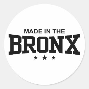 Sticker Rond Fait dans le Bronx