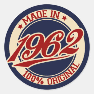 Sticker Rond Fait En 1962