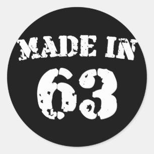 Sticker Rond Fait En 1963