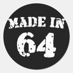Sticker Rond Fait En 1964