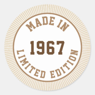 Sticker Rond Fait en 1967