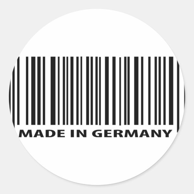 Sticker Rond fait en allemagne icône (Devant)