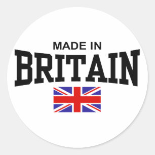 Sticker Rond Fait En Grande-Bretagne