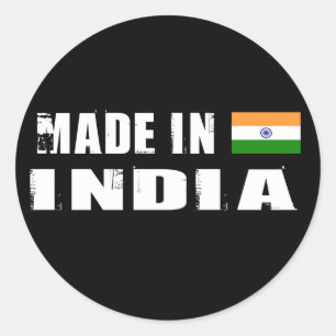 Sticker Rond Fait en Inde