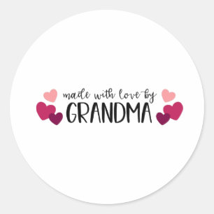 Sticker Rond Fait Par Grand-Mère